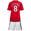Manchester United B. Fernandes 8 Børn Hjemme 2023-24 - Fodboldtrøjer (S/S)